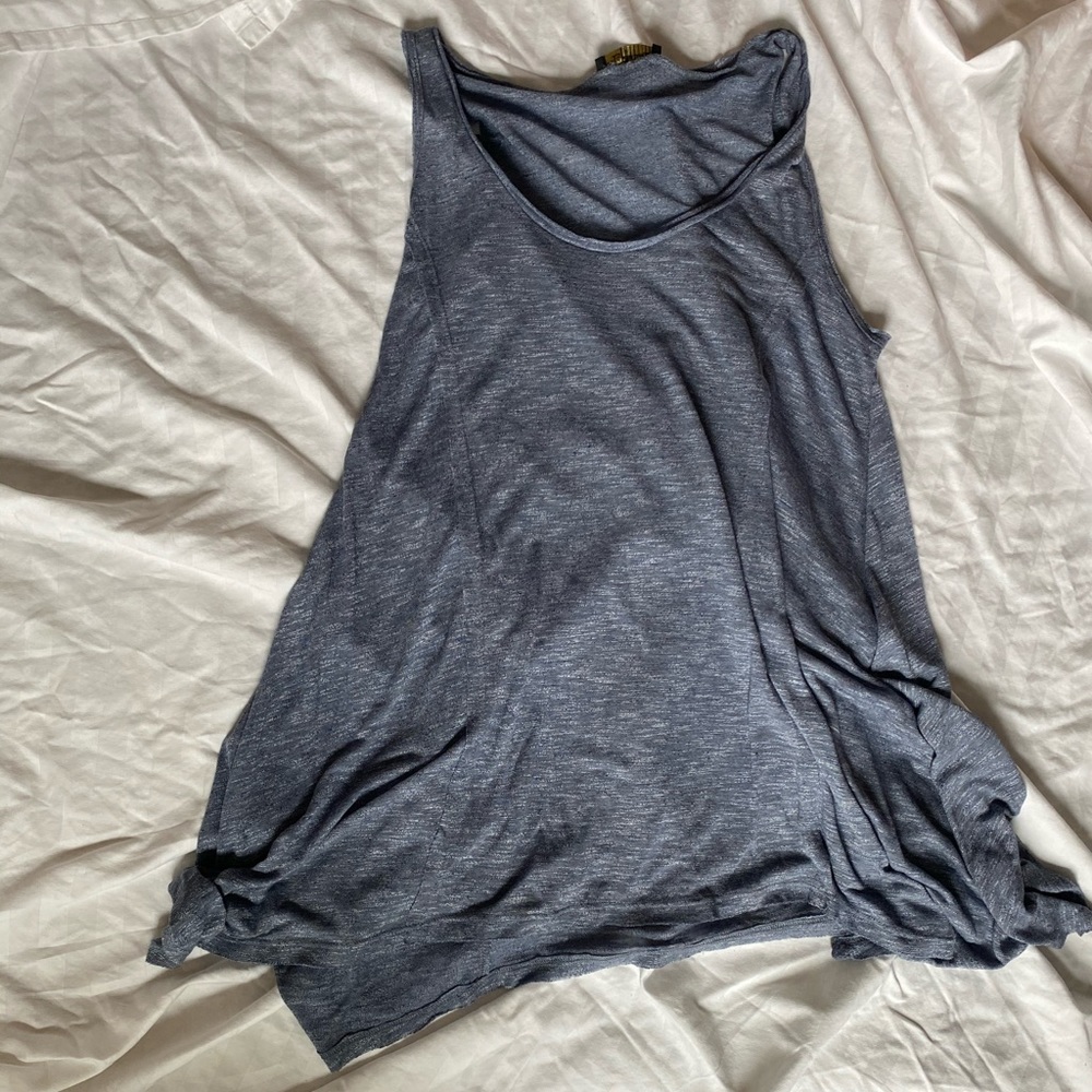 blue greyish blouse